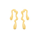 Brinco Dourado Orgânico de Gota