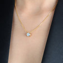 Colar Dourado Zircônia Ponto de Luz - Galeria