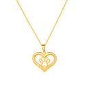 Colar Dourado Chocker de Coração e Pata Pet Zircônia