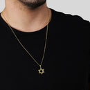 Pingente Dourado Estrela de Davi - Galeria