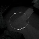 Tornozeleira Prateada 3 Corações Lisa - Galeria