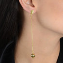Brinco Dourado de Corrente com Bola - Galeria