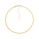 Colar Dourado Chocker de Fita